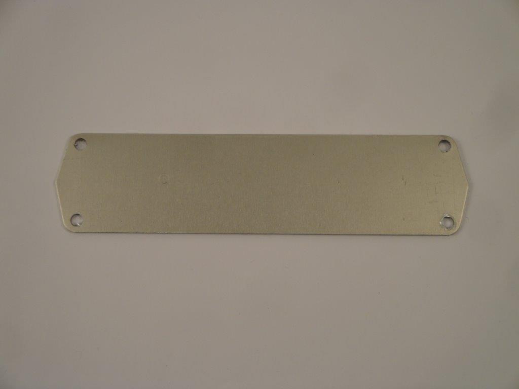Frontplatte Alu f�r KL 11  122x30x1,0mm, Teko
