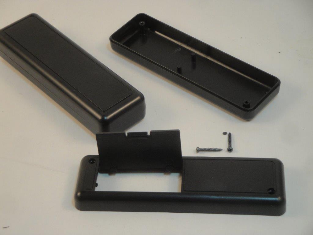 LP6090BSW 129x40x25mm  ABS-Kleingeh�use, Batteriefach, schwarz
