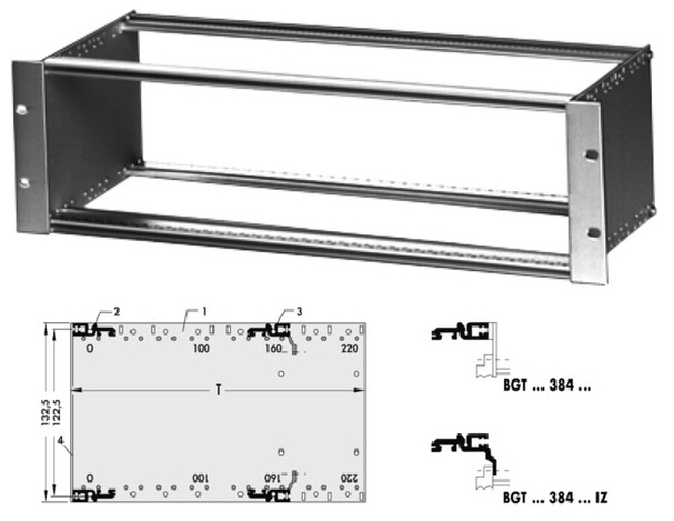 3 HE Baugruppentr�ger Fischer BGT 384 240