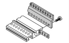 Z-Schiene f�r Steckverbinder, Fischer BGT 384/3  1Satz-2St�ck