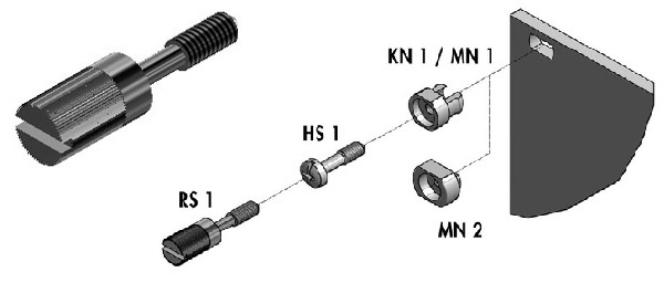 R�ndelschraube M 2,5x11mm, Fischer  RS 1, Fischer RS1