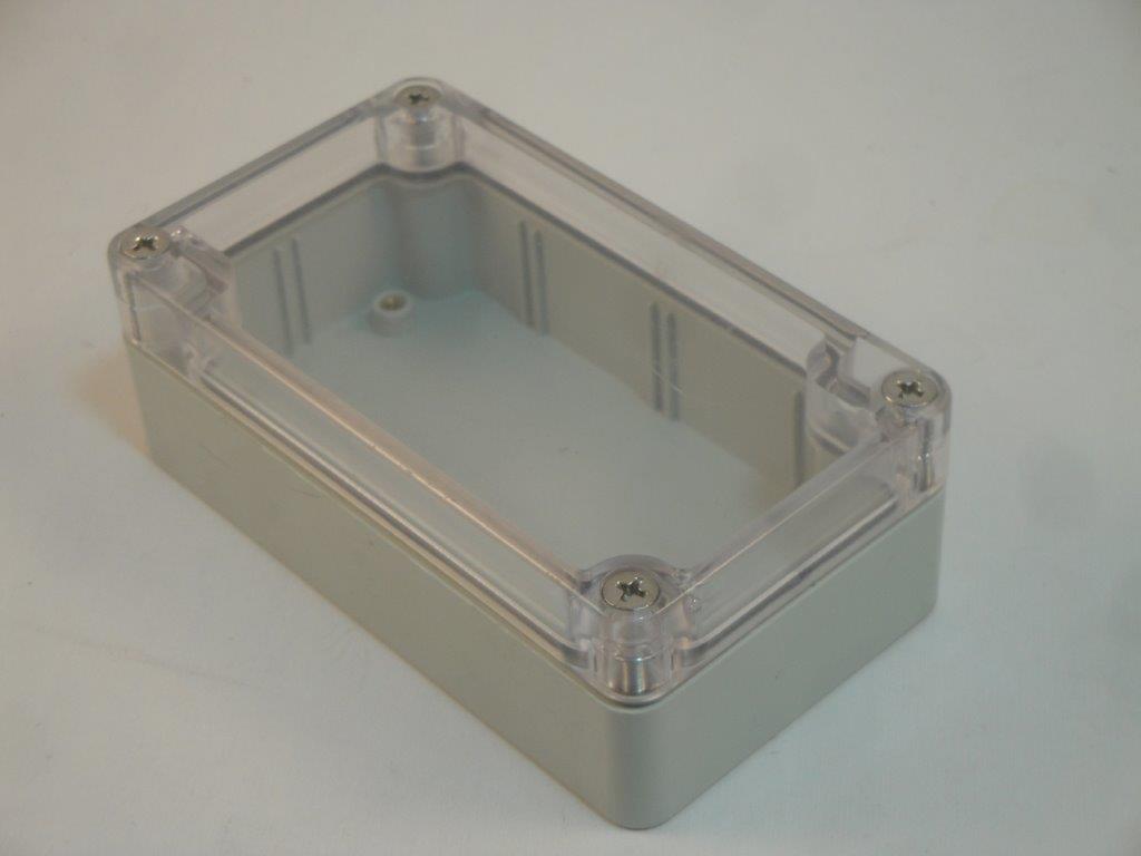 Dichtgeh�use 115x65x40mm, 203, mit Klardeckel