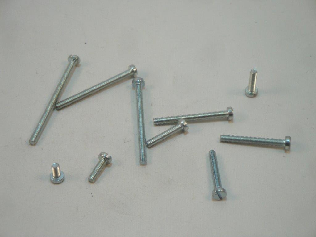SZKM 3x 6mm  Zylinderkopfschraube einzel, verzinkt, Schlitz