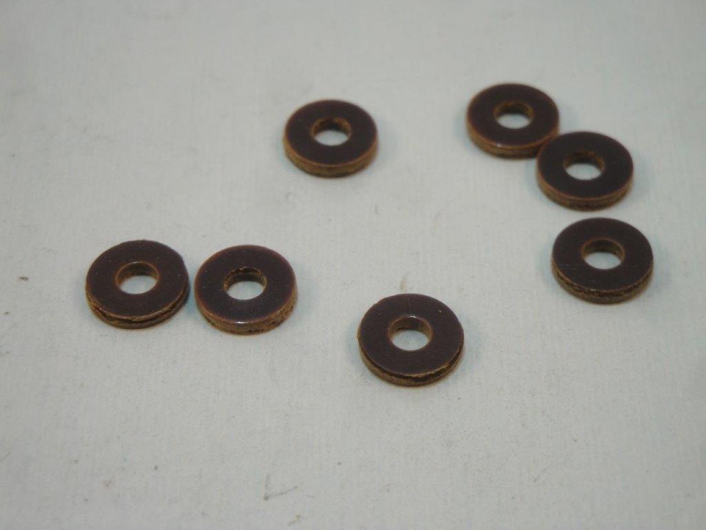 SKPU 3,0mm Unterlegscheibe M3, braun, Pertinax 8,3x3,0x1,5mm