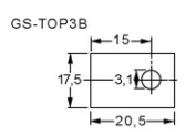 Glimmerscheibe f�r TOP3  20,5x17,5mm , Assmann V7387