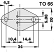 Silikonisolator f�r TO66