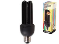 Schwarzlicht-Energiesparlampe 15W 230V E27, Velleman LAMP15BL