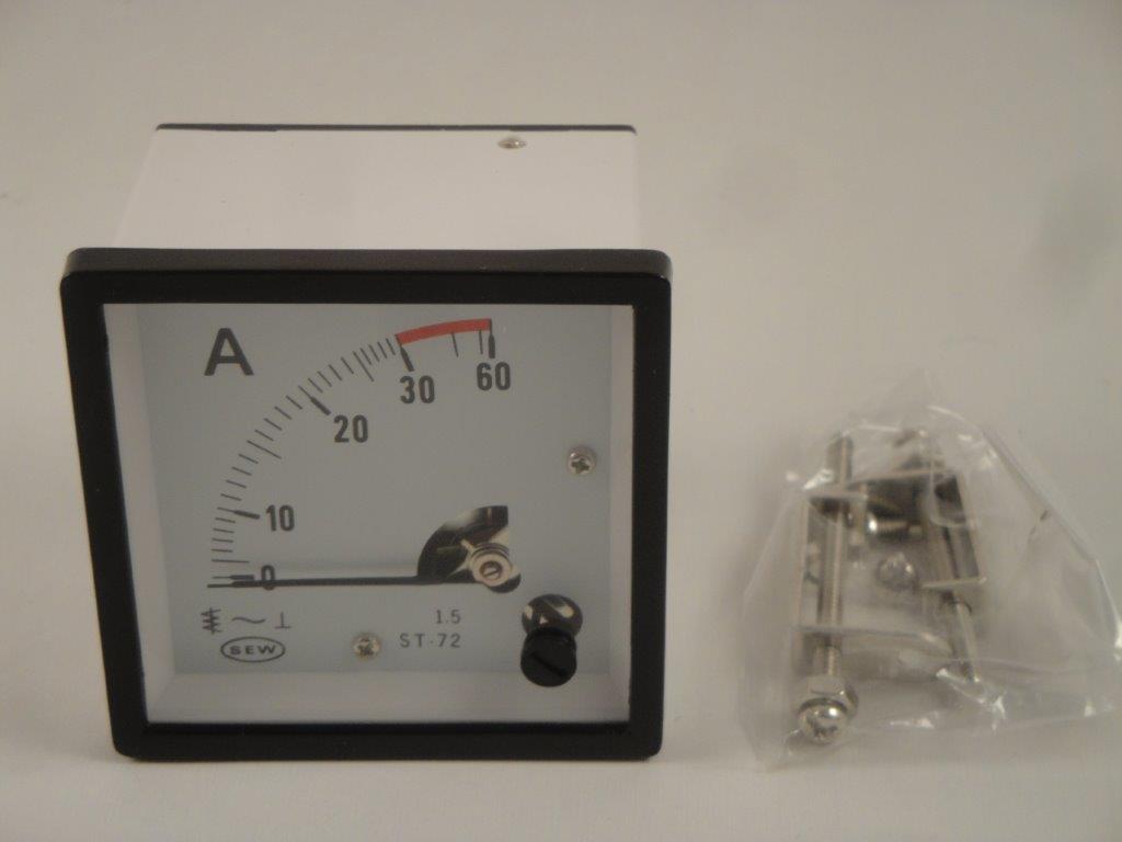 ST72  30/60A Dreheisenamperemeter Kl 1,5 SEW ST-72