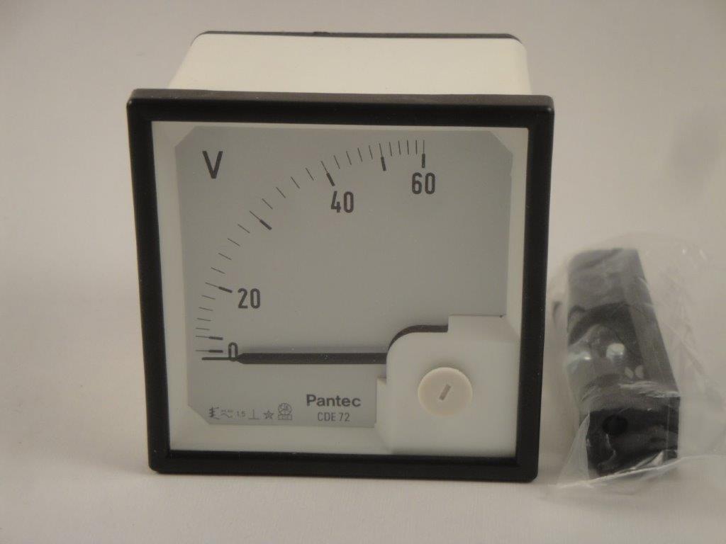 ST72  60V Dreheisenvoltemeter Kl 1,5 Pantec CDE72