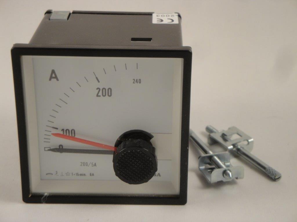 ST72 200/5A Dreheisenamperemeter Kl 1,5 CELSA EQ72 ST72 200/5A Dreheisenamperemeter Kl 1,5 CELSA EQ72