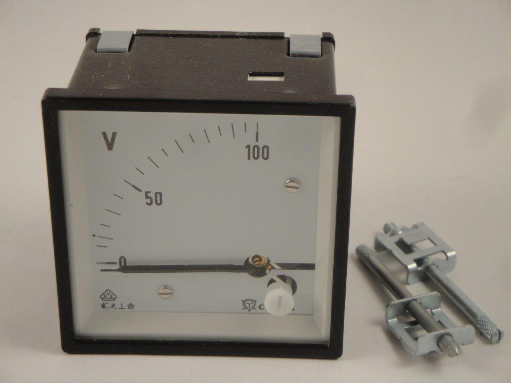 ST72 100V Dreheisenvoltemeter Kl 1,5 CELSA EQ72 ST72 100V Dreheisenvoltemeter Kl 1,5 CELSA EQ72