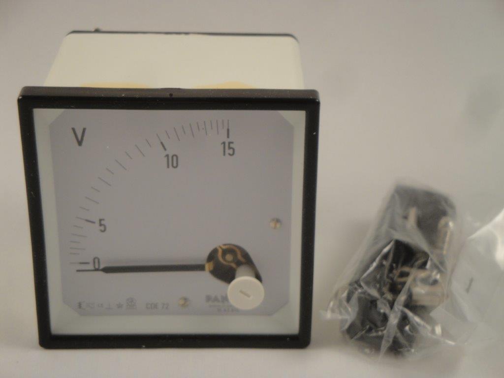ST72 15V Dreheisenvoltemeter Kl 1,5 Pantec CDE72 ST72 15V Dreheisenvoltemeter Kl 1,5 Pantec CDE72