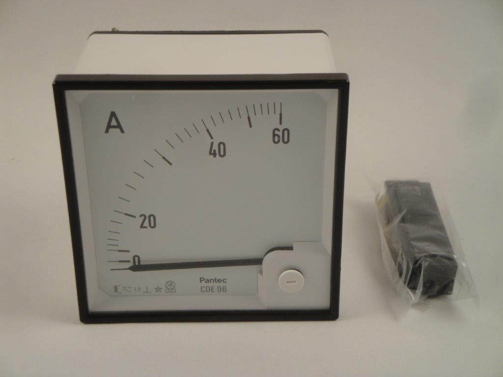 ST 96 60A Dreheisenvoltmeter, Pantec CDE96 ST 96 60A Dreheisenvoltmeter, Pantec CDE96