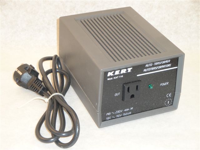Netzspannungswandler 150W, Kert AT110    230V AC/110V AC, 150VA