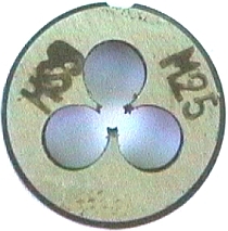 Gewindeschneideisen HSS M2,5 Gewindeschneideisen HSS M2,5