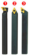 Stahlhaltersatz mit HM-Wendeplatten, Proxxon 24556