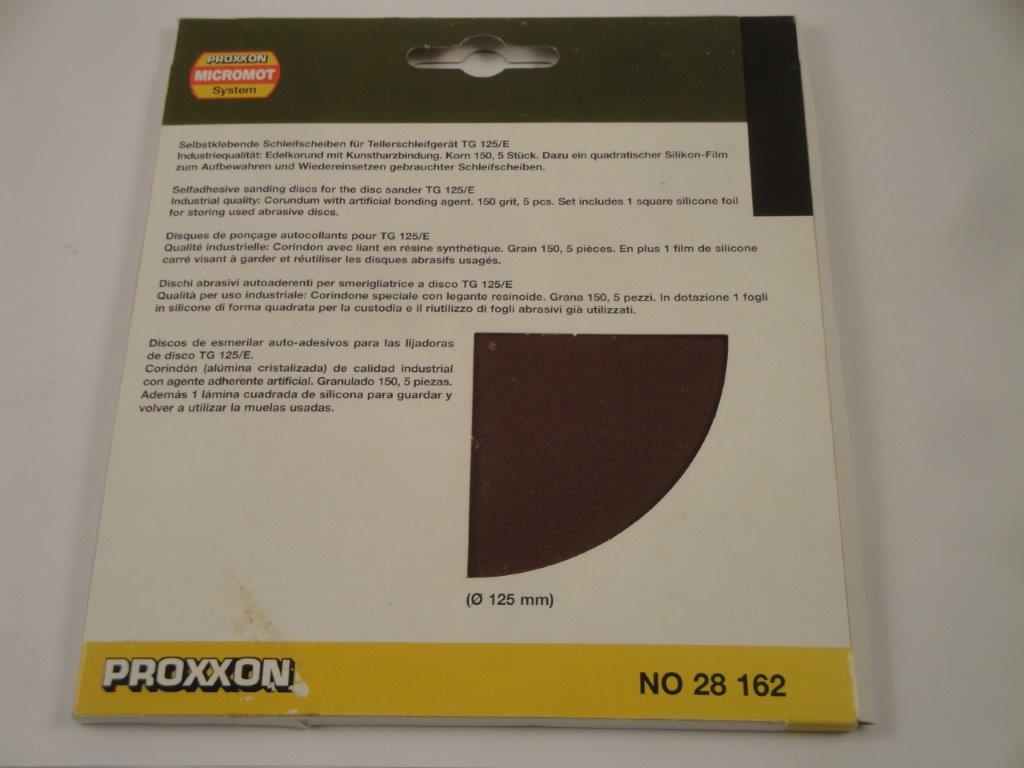EK Schleifscheiben f. TG 125/E, K 150, 5 Stk., Proxxon 28162