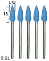 Silikon-Polierer Gescho�form 5Stk., Proxxon 28288