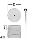 Spezial-Polierscheiben 22mm, 4 Stk., Proxxon 28296