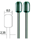 Zylinderfr�ser 8mm, 2 Stk. 28726