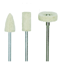 Filzpolierstifte 3-tlg. (Rad, Geschoss, Zylinder), proxxon 28800
