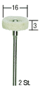 Filzpolierstifte, 2 Stk. (Rad), Proxxon 28803