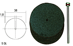 Trennscheiben 38mm, 5 Stk. und 1 Stk. Tr�ger, Proxxon 28820