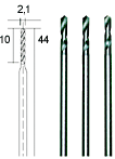 Micro-Spiralbohrer 2,1mm 3 Stk., Proxxon 28862