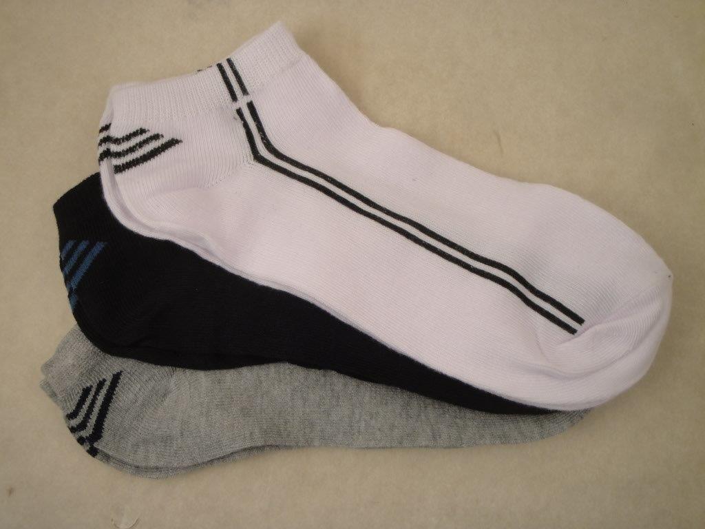 Herren Socken, Tongyun A8101 kurz, w/b/g, Gr��e 39-42, 3Paar
