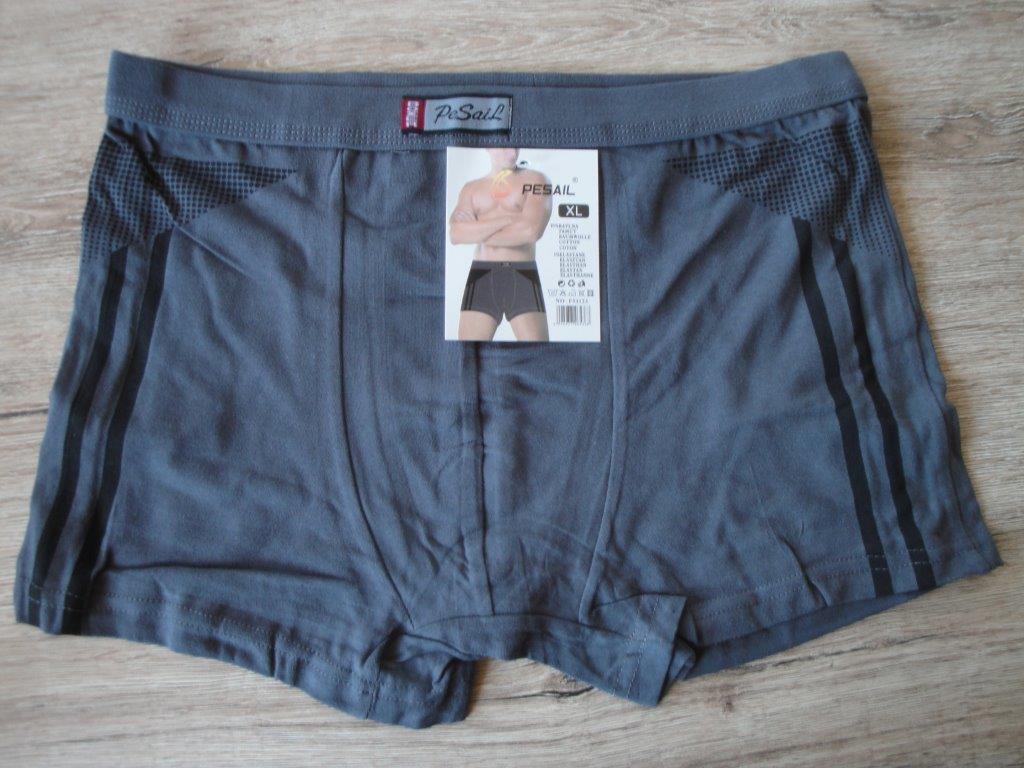 Herren Boxer, PESAIL F51123 grau/schwarz, Gr��e XL