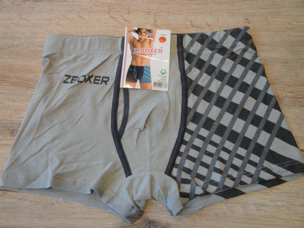 Herren Boxer, Z.Boxer Z077 hellgrau, Gr��e L, mit Eingriff