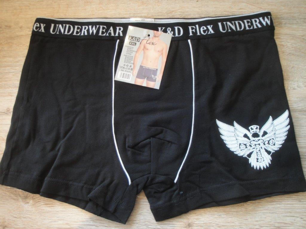 Herren Boxer, K&D F51191 schwarz, Gr��e XXL,  Sports