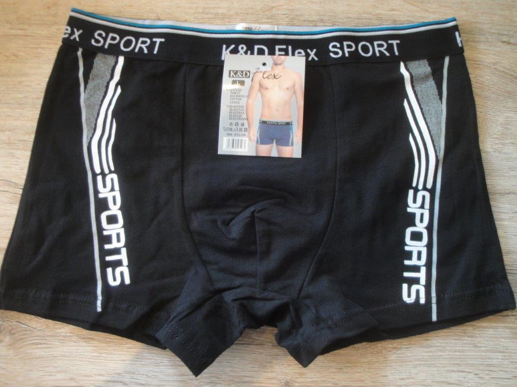 Herren Boxer, K&D F51189 schwarz, Gr��e L,  Sports