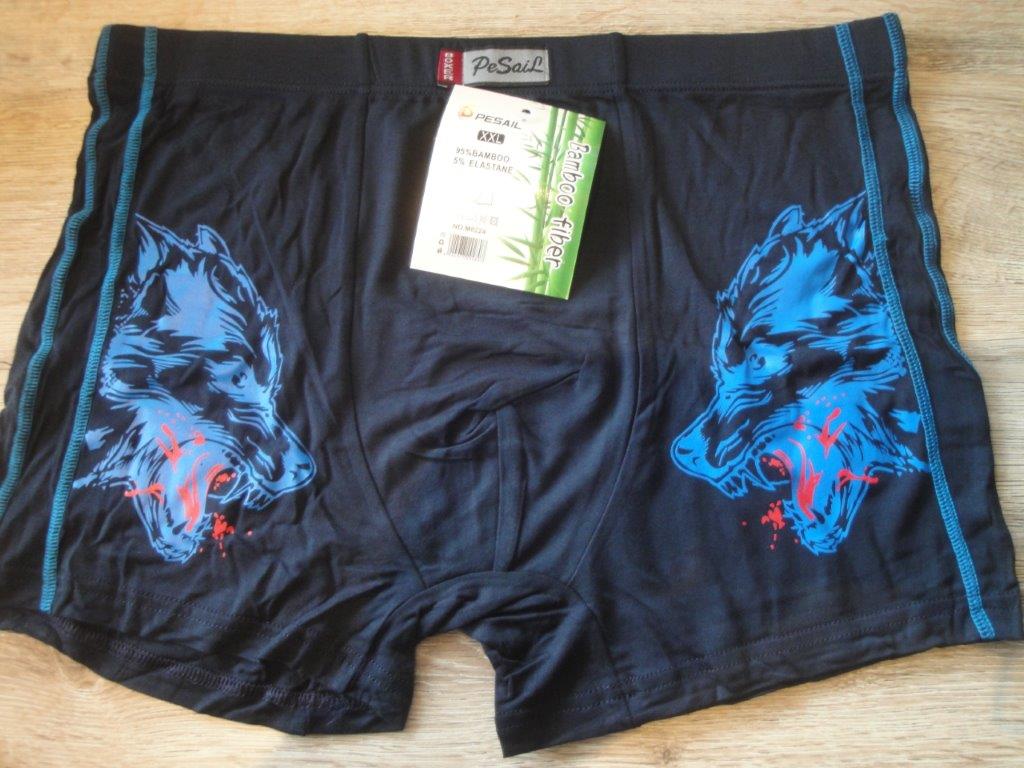 Herren Boxer, Bambus PESAIL M0224 dunkelblau, Gr��e M