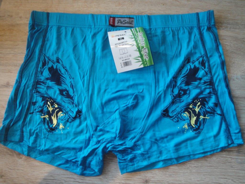 Herren Boxer, Bambus PESAIL M0224 hellblau, Gr��e L