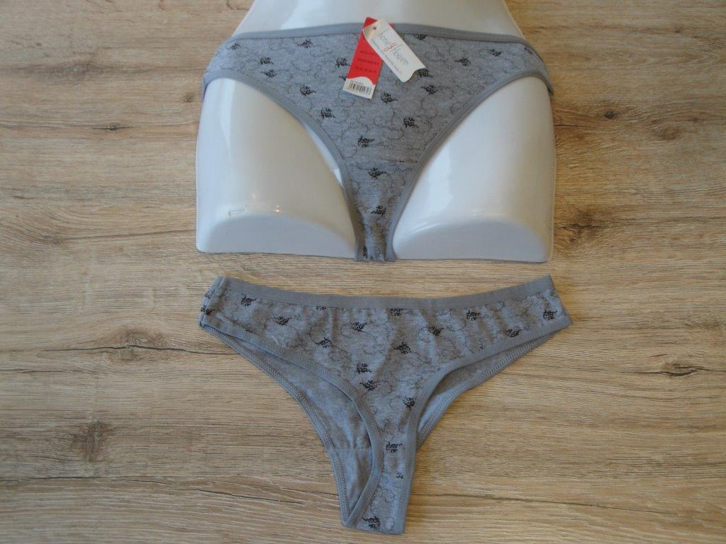 Damen Unterhosen, Slip, honeyFlower NF2970 grau, Gr��e L