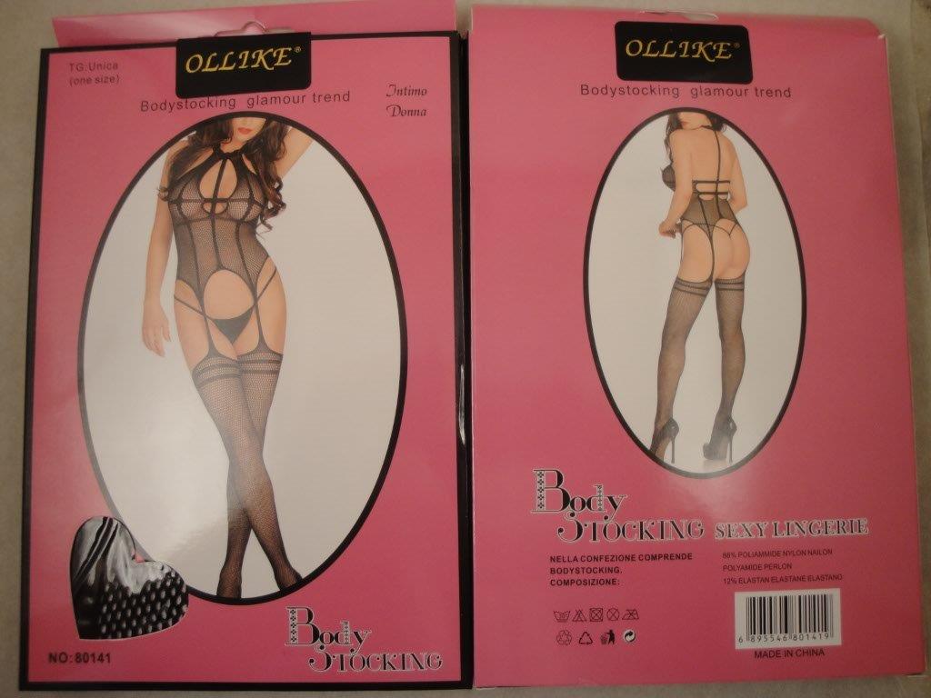 Damen Body sexy, Gr��e S-L, schwarz, Ollike 80141