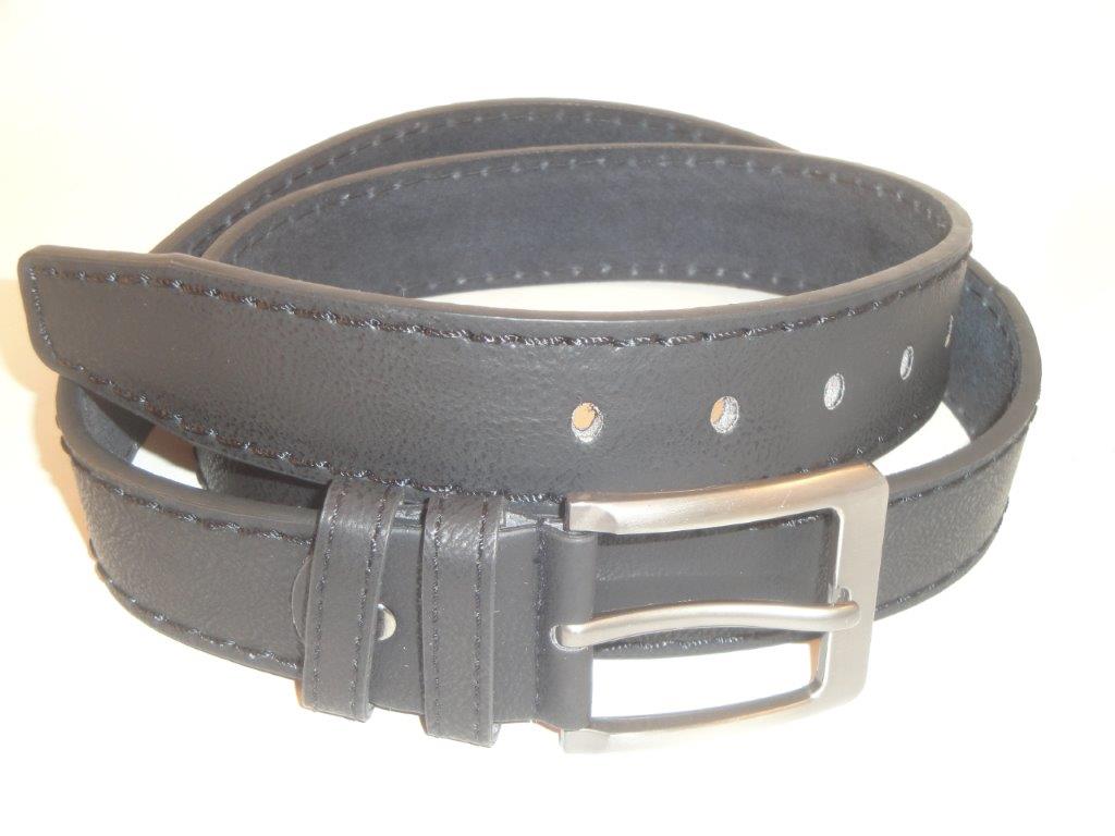 Lederg�rtel Herren 38mm, schwarz, BT-121, (44) 110cm