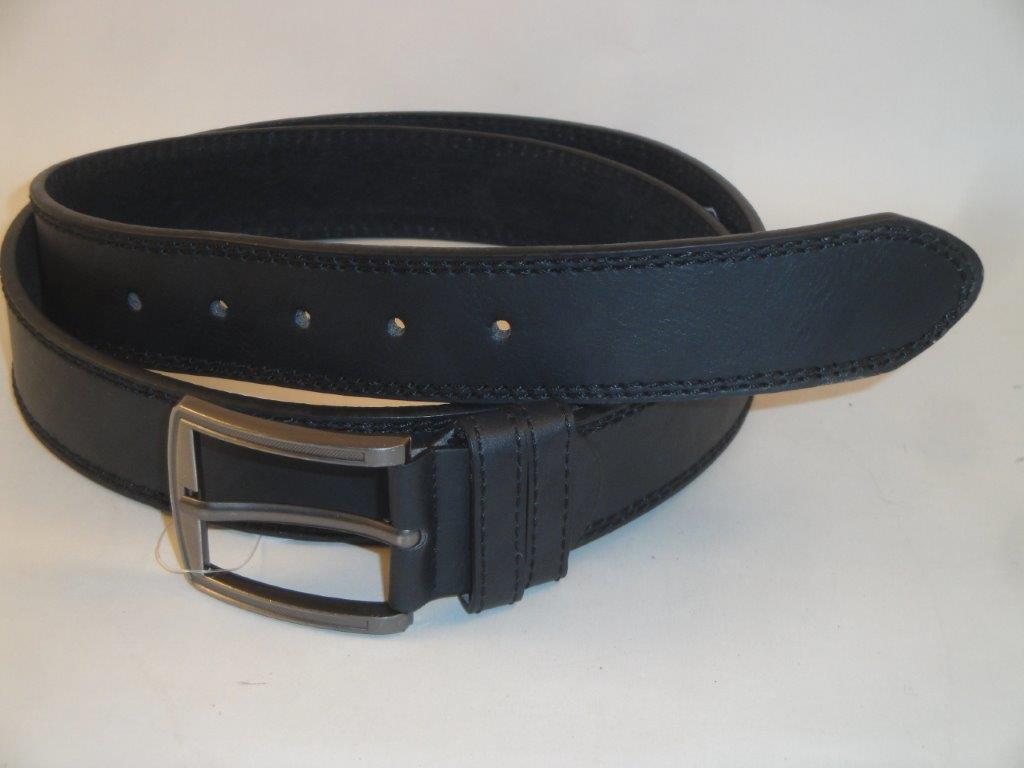 Lederg�rtel Herren 38mm, schwarz, BT-124, (44) 110cm