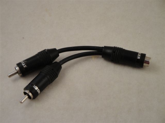 Cinch-Y-Stecker 2Stecker/1Buchse, Stinger