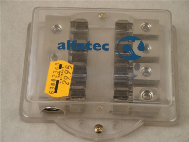 Sicherungshalter alfatec in 1x35mm + 2x25mm out 4x16mm