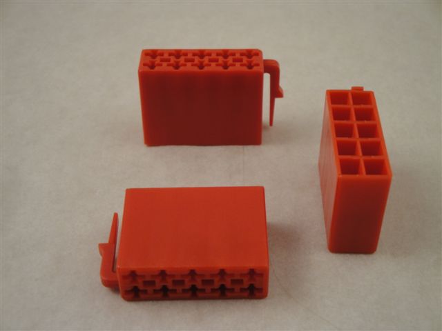Iso-Stecker 10 polig, rot