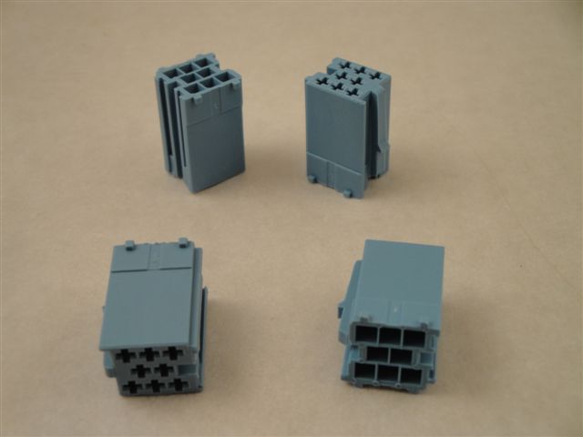 Iso Mini-Stecker 8 polig, blau