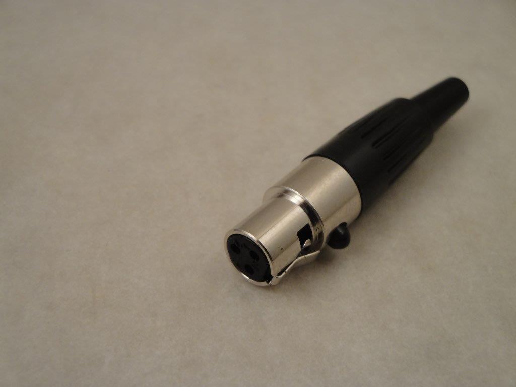 XLR-307/J  Miniatur-XLR-Kupplung 3-pol, Monacor 345190