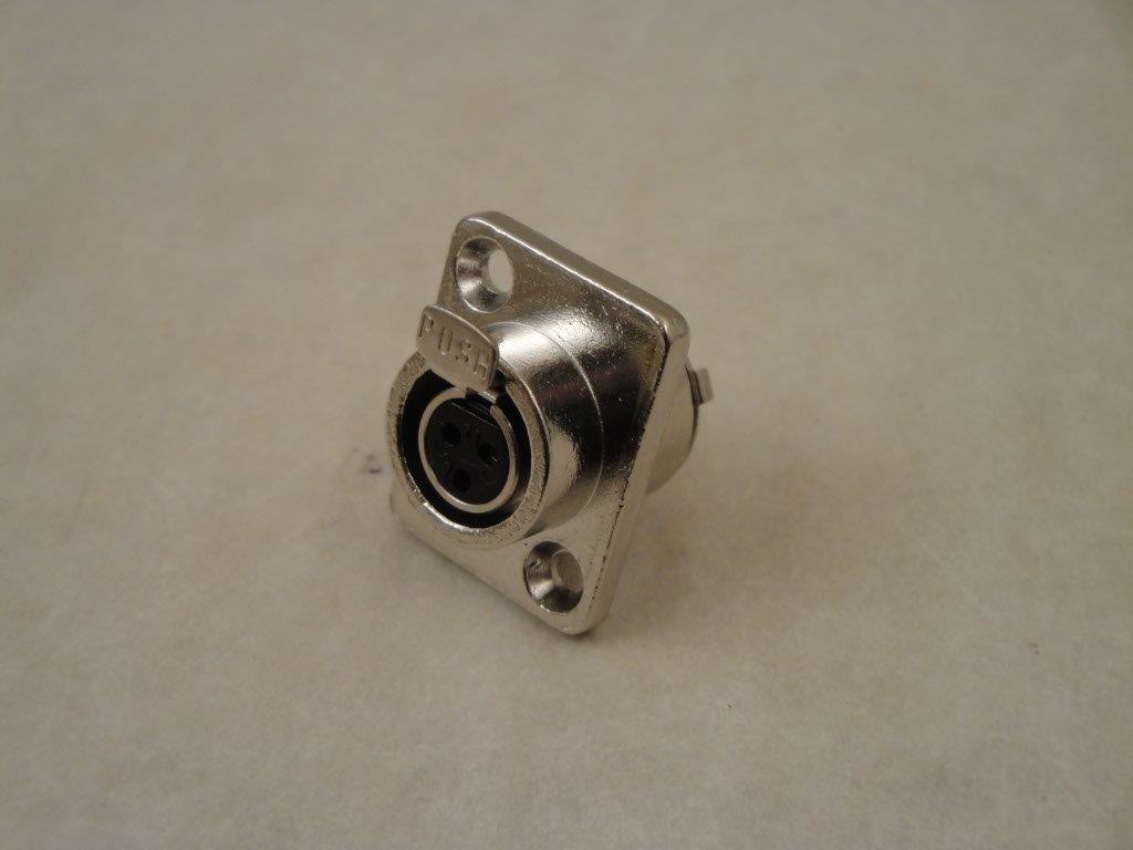 XLR-308/J  Miniatur-XLR-Einbaubu. 3-pol, Monacor 345210