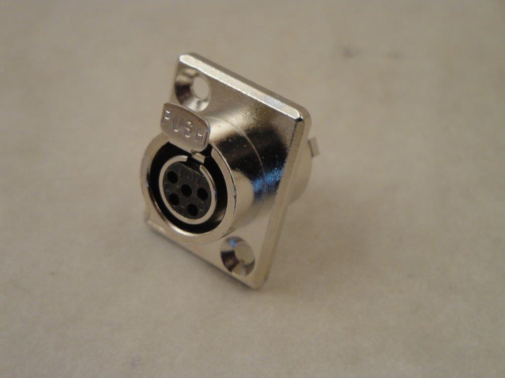 XLR-508/J  Miniatur-XLR-Einbaubu. 5-pol, Monacor 345212