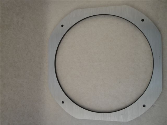 Alu Ziering silber, 8", 233/182/9mm, Visaton 1037