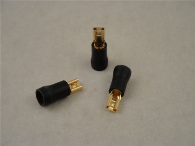 Flachsteckh�lse 4,8mm,  -6qmm schwarz, Oehlbach 6623
