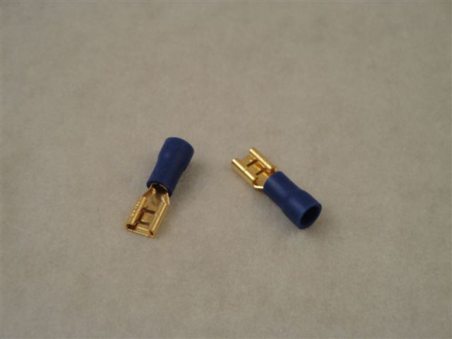 Flachsteckh�lse 4,8mm,  -2,5qmm blau