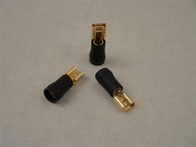Flachsteckh�lse 6,3mm,  -6qmm schwarz, Oehlbach 6624